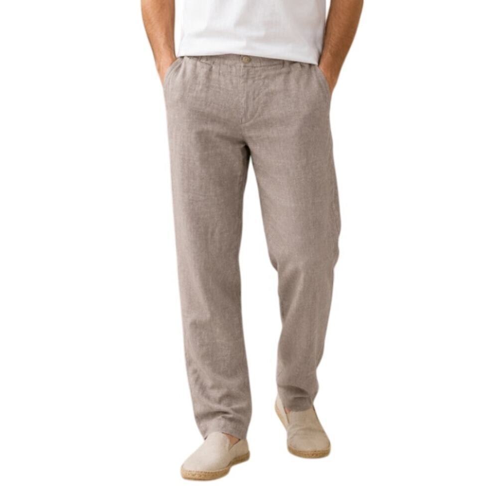 Panama Jack Men's Beige Linen Chino Pants Size Small